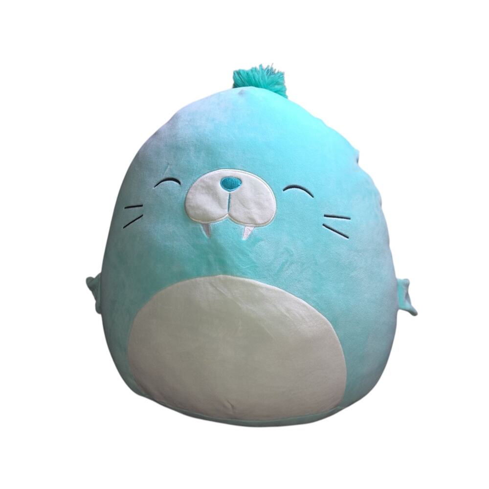Squishmallows Giovanni, Mint Green Walrus, Large 16" Plush NWOT